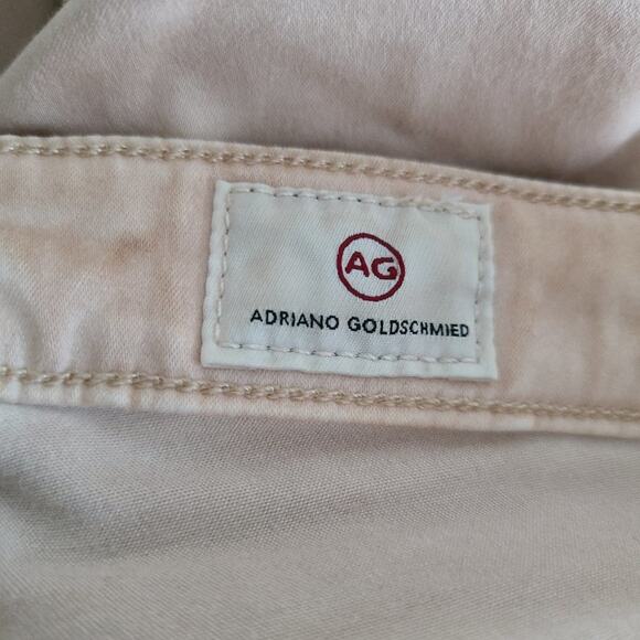 AG Adriano Goldschmied Prima Crop Mid Rise Tan Cigarette Crop Ankle Jean Size 29 - Picture 10 of 12